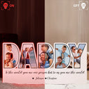 Custom Photo To The World You Are One Person - Personalized Custom Shaped Photo Light Box