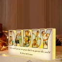 Custom Photo To The World You Are One Person - Personalized Custom Shaped Photo Light Box