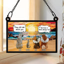 They Still Talk About You Memorial - Personalized Window Hanging Suncatcher Ornament