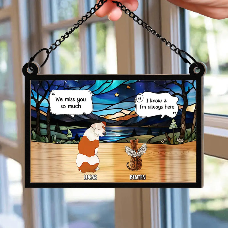 They Still Talk About You Memorial - Personalized Window Hanging Suncatcher Ornament
