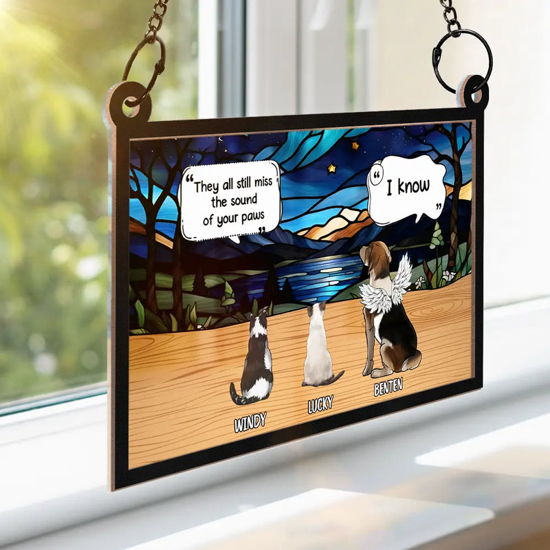 They Still Talk About You Memorial - Personalized Window Hanging Suncatcher Ornament