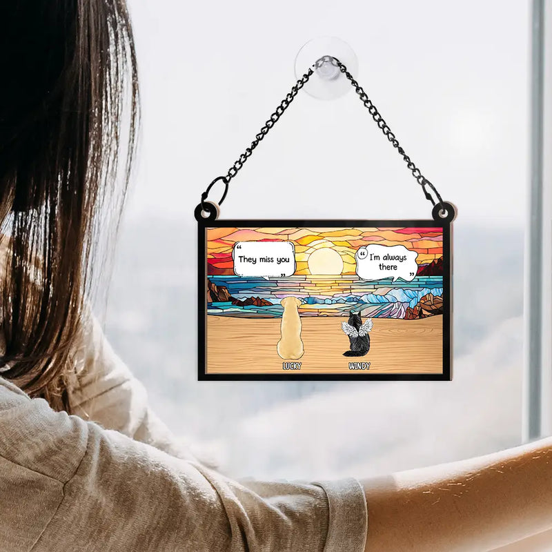 They Still Talk About You Memorial - Personalized Window Hanging Suncatcher Ornament