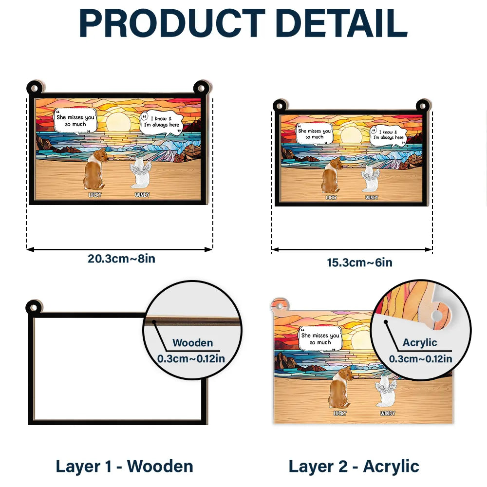 They Still Talk About You Memorial - Personalized Window Hanging Suncatcher Ornament