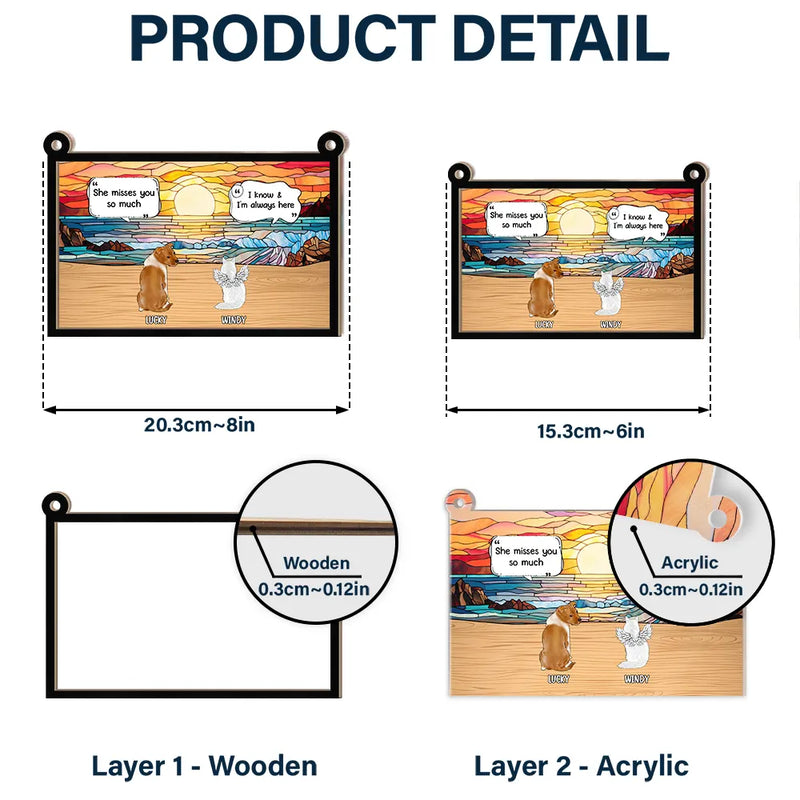 They Still Talk About You Memorial - Personalized Window Hanging Suncatcher Ornament