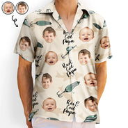 Bobine photo personnalisée « Papa cool » – Chemise hawaïenne personnalisée