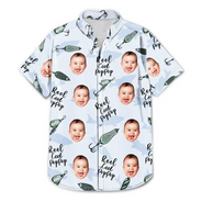 Bobine photo personnalisée « Papa cool » – Chemise hawaïenne personnalisée
