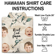 Bobine photo personnalisée « Papa cool » – Chemise hawaïenne personnalisée