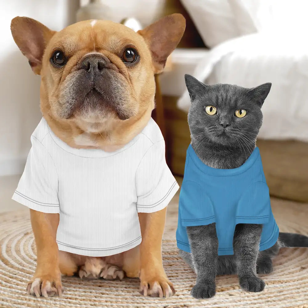 Photo personnalisée « J'aime mon chien papa » - T-shirt personnalisé pour animaux de compagnie