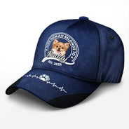 Ce papa chien humain appartient à - Casquette classique personnalisée 
