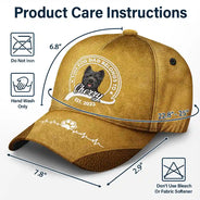 Ce papa chien humain appartient à - Casquette classique personnalisée 