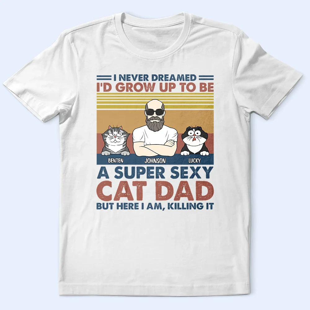 Un papa chat super sexy - T-shirt personnalisé
