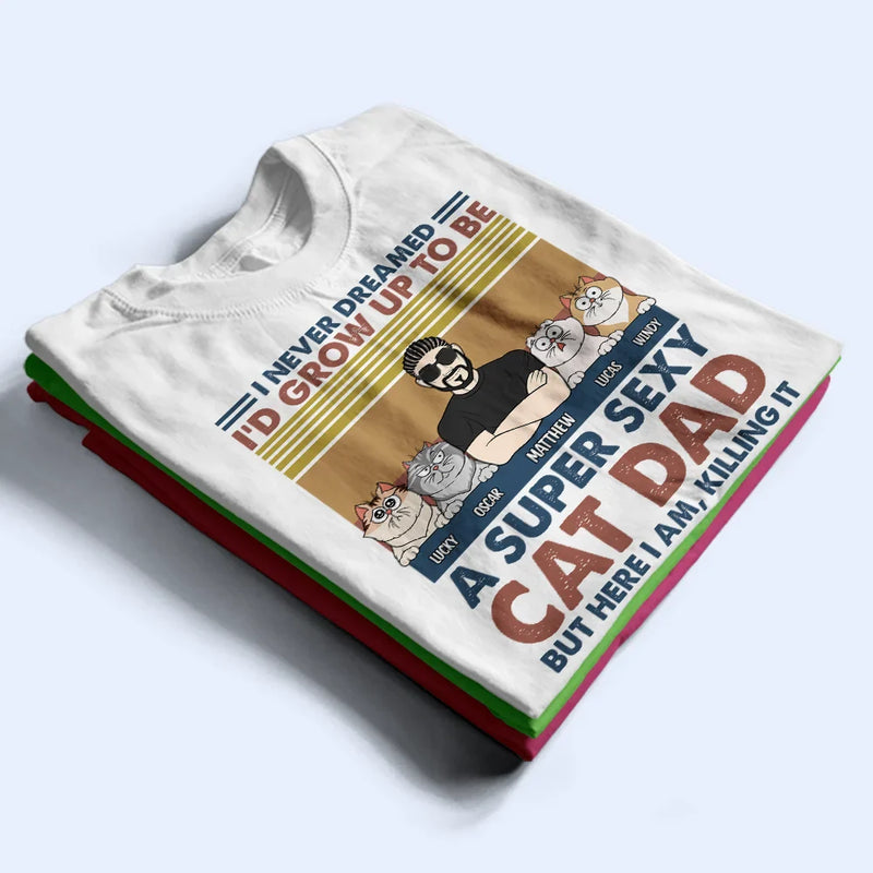 Un papa chat super sexy - T-shirt personnalisé