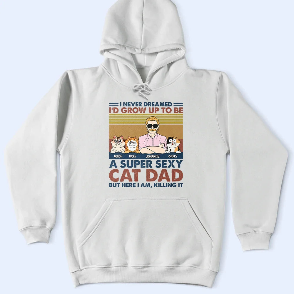 Un papa chat super sexy - T-shirt personnalisé