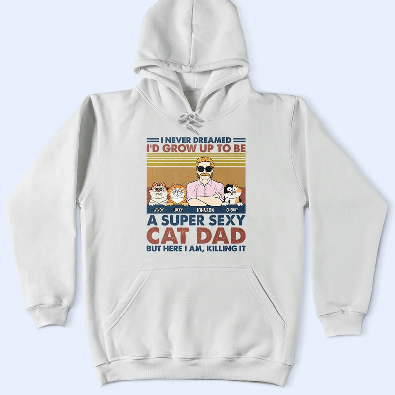Un papa chat super sexy - T-shirt personnalisé