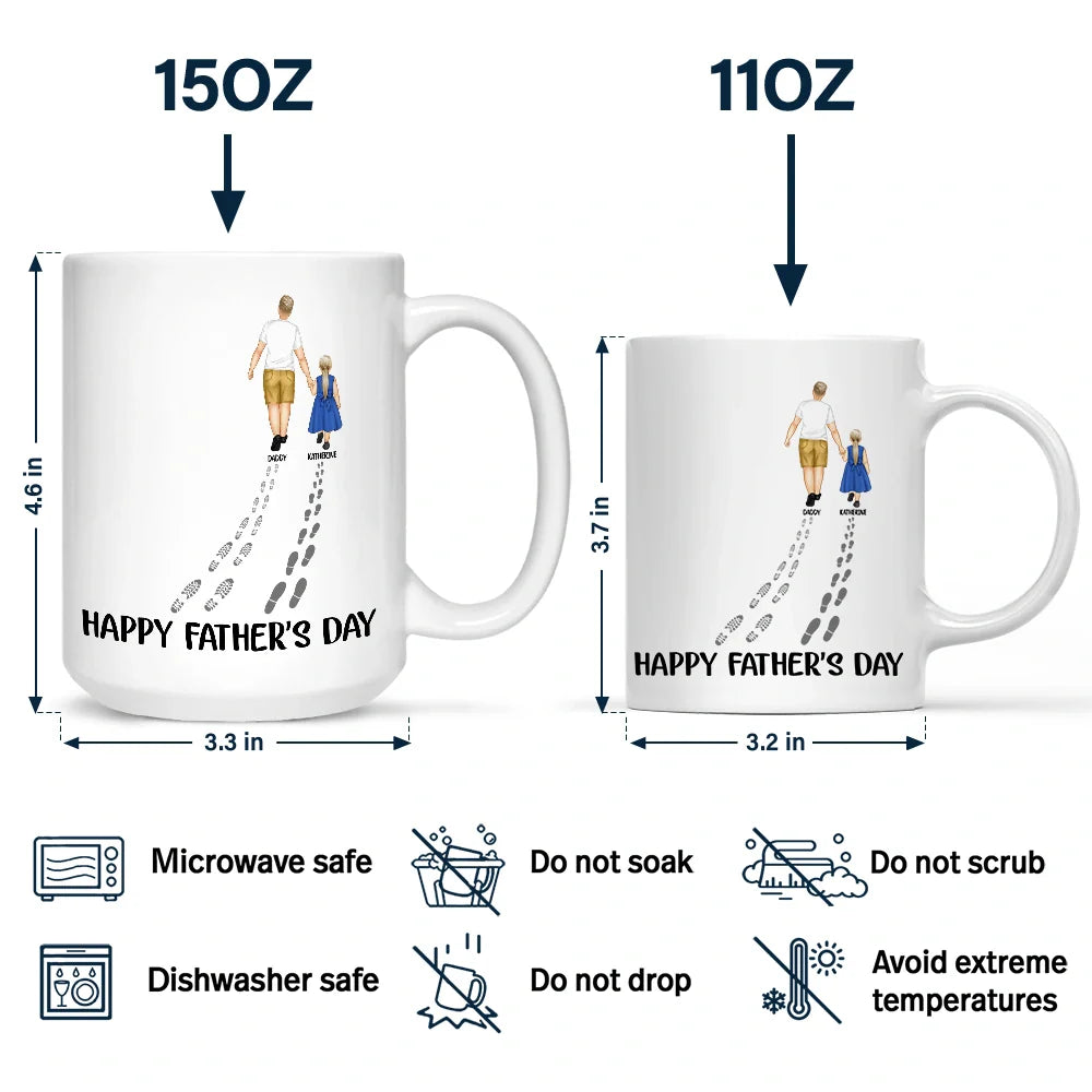 Happy Father's Day Best Dad Ever - Personalized Mug