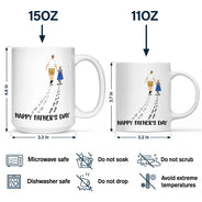Happy Father's Day Best Dad Ever - Personalized Mug