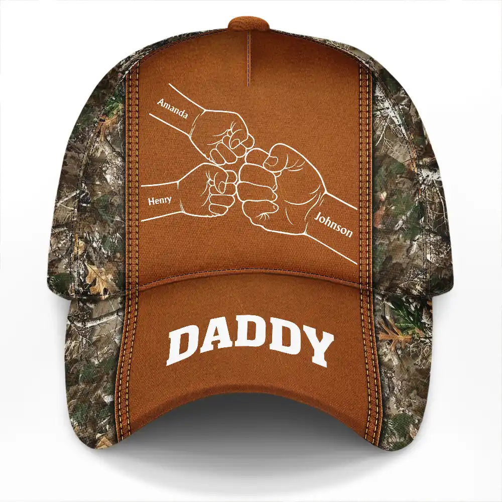 Grandpa Papa Daddy Fist Bump - Personalized Classic Cap