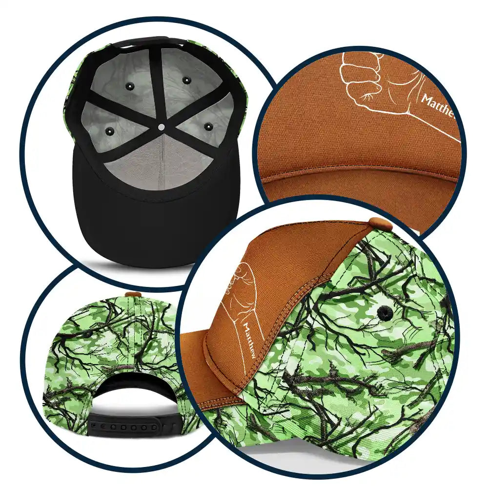 Grandpa Papa Daddy Fist Bump - Personalized Classic Cap