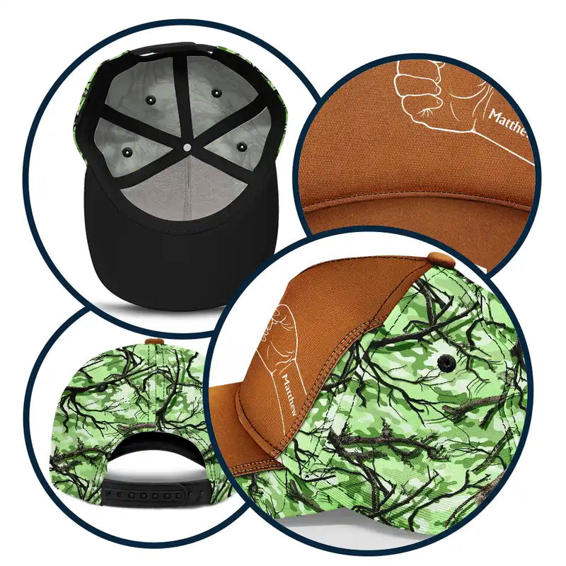 Grandpa Papa Daddy Fist Bump - Personalized Classic Cap