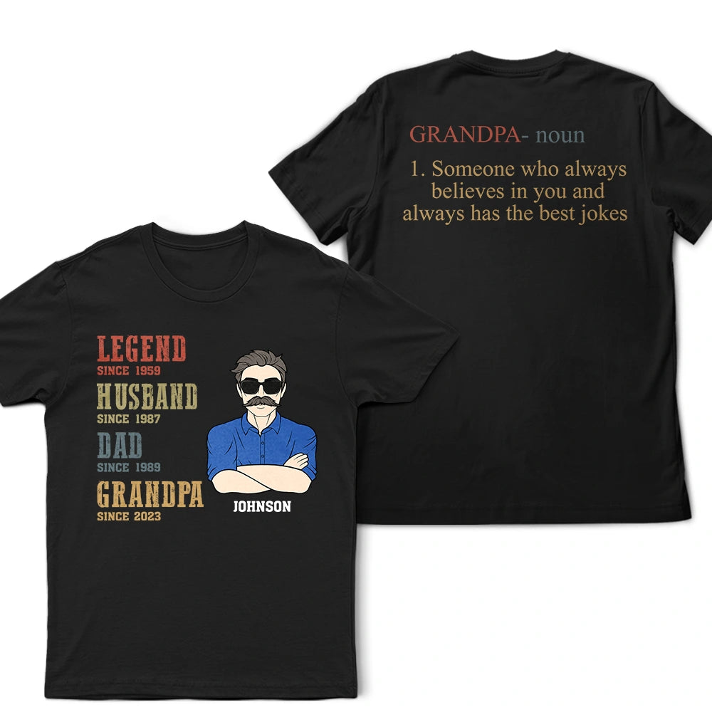 Always Has The Best Jokes Dad - Personalized T Shirt
