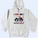 T-shirt personnalisé « Toi, moi et les chats » avec étoiles et rayures