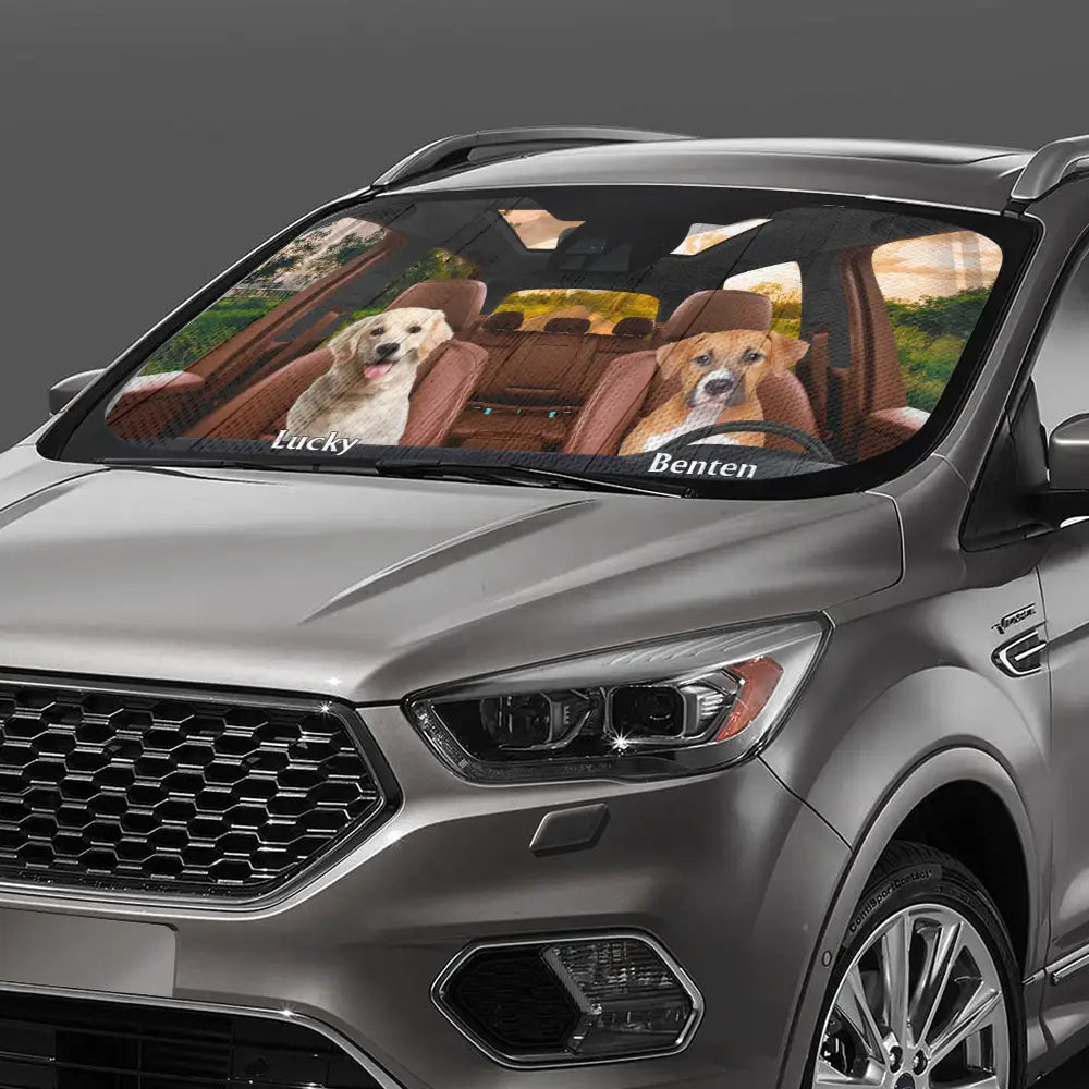 Custom Photo Have Fun Together - Personalized Auto Sunshade