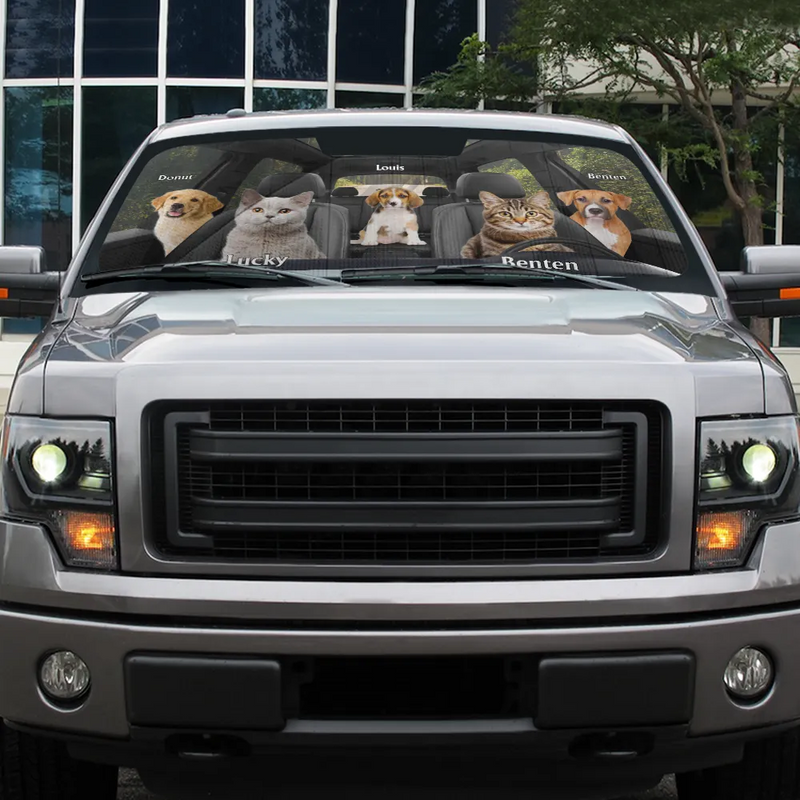 Custom Photo Have Fun Together - Personalized Auto Sunshade
