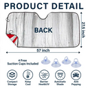 Custom Photo Pet Stars And Stripes - Personalized Auto Sunshade