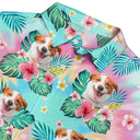 Custom Photo Tie Dye Pet Face - Personalized Hawaiian Shirt