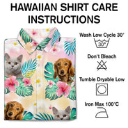 T-shirt hawaïen personnalisé avec photo et teinture pour animaux de compagnie