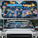 This Grandma Belongs To Turtle Summer Up To 20 Version - Personalized Auto Sunshade