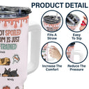 My Mom Is Just Well-Trained - 3D Inflated Effect Printed Cup, Personalized 40oz Tumbler With Straw