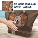 Motif de chiens mignons et esthétiques - Sac de plage personnalisé
