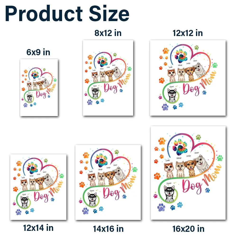 Autocollant décoratif personnalisé « Chien maman aux grands yeux »