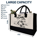 Best Dog Mom Ever Fist Bump - Personalized Canvas Tote Bag