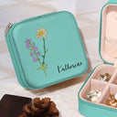 Birth Flower For Women - Personalized Jewelry Box