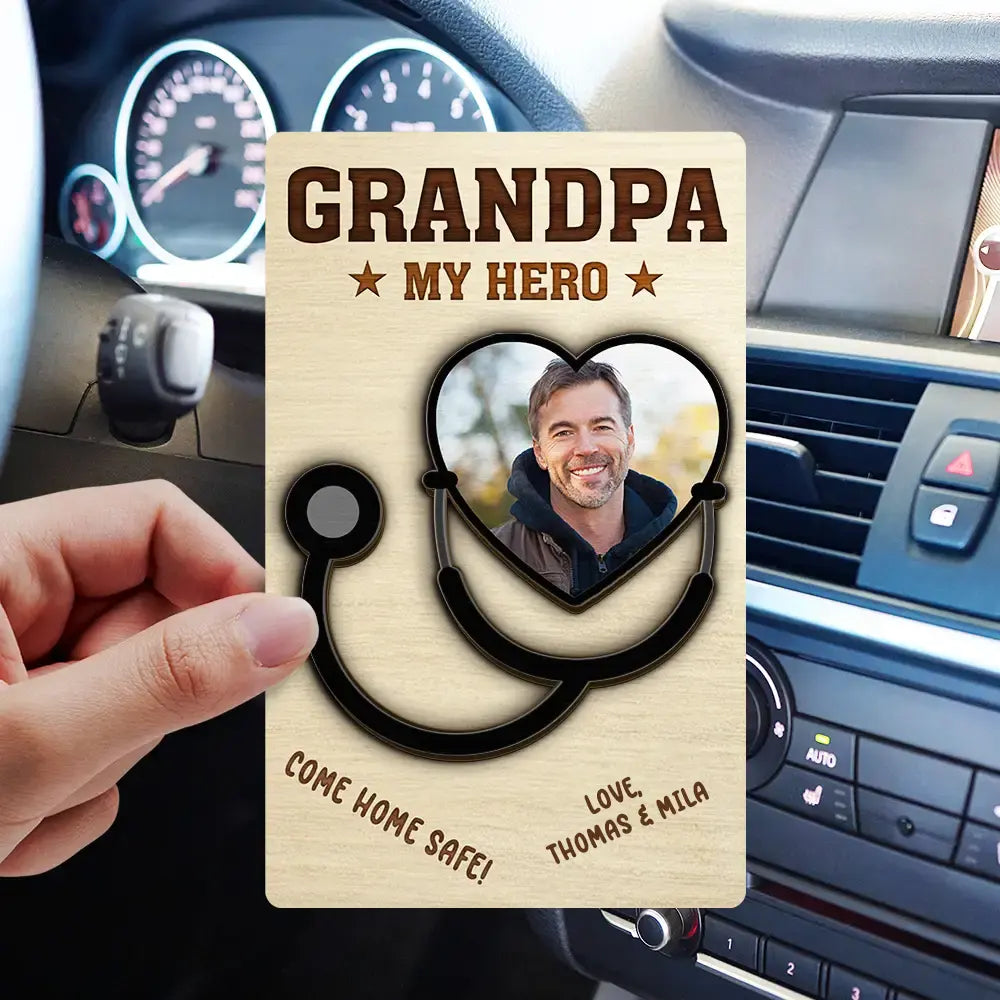 Custom Photo Police Firefighter Nurse Doctor Badge - Personalized Custom Shaped Car Visor Clip