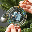 From Our First Kiss Till Our Last Breath Old Couples - Personalized Circle Glass Ornament