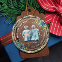 From Our First Kiss Till Our Last Breath Old Couples - Personalized Circle Glass Ornament