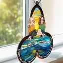 They Protect You When Things Get Hard Besties - Personalized Window Hanging Suncatcher Ornament