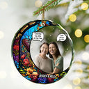 Custom Photo I Miss You I Know Memorial - Personalized Circle Glass Ornament