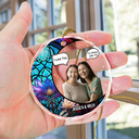 Custom Photo I Miss You I Know Memorial - Personalized Circle Glass Ornament