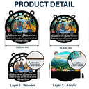 Besties Like Stars You Can't Always See Them - Personalized Window Hanging Suncatcher Ornament