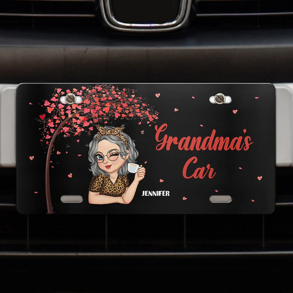 Voiture de grand-mère - Plaque d'immatriculation personnalisée 