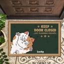 Cats Planning Escape - Personalized Doormat