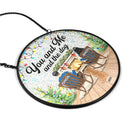 You And Me And The Fur Babies - Personalized Stained Glass Window Hanging Suncatcher