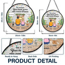 Tu étais mon bonjour préféré et mon au revoir le plus dur - Attrape-soleil personnalisé à suspendre sur un vitrail 