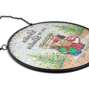 Here's To Another Year Of Bonding Over Alcohol Christmas Best Friends - Personalized Stained Glass Window Hanging Suncatcher