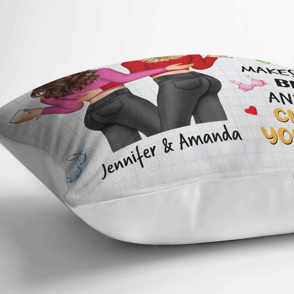 Vous rend plus belle, mes amies ! - Oreiller personnalisé
