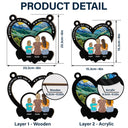 Tout ce que nous sommes, c'est grâce à vous - Ornement attrape-soleil personnalisé à suspendre à la fenêtre 